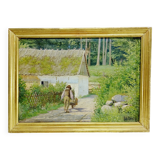 H. Viss – Oil on canvas “Country landscape”