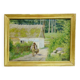 H. Viss – Oil on canvas “Country landscape”