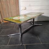 Vintage coffee table in glazed ceramic from the 1960s.