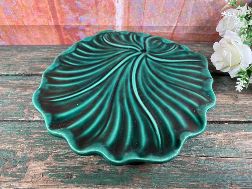 Vintage Vallauris green trivet