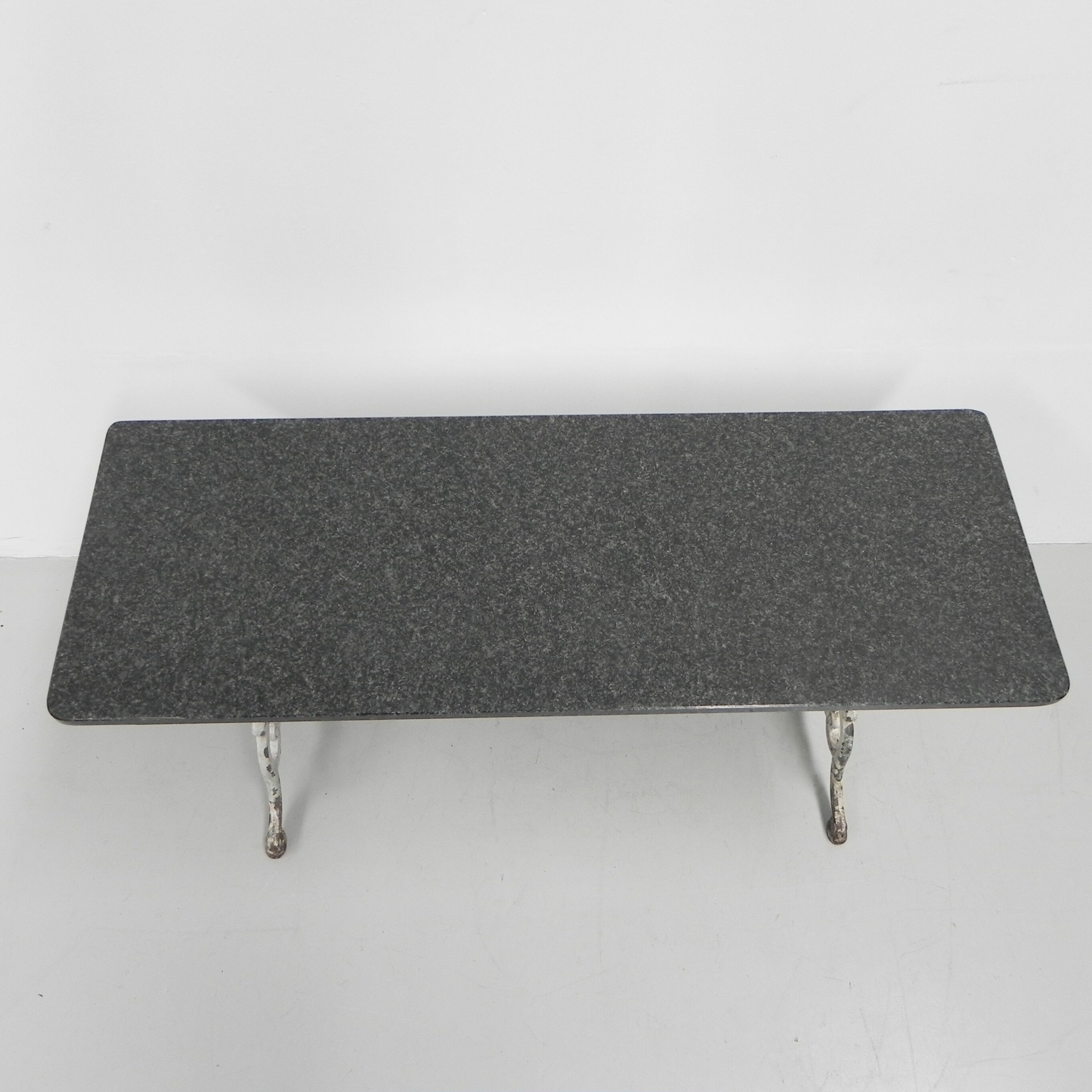 XL Garden table made in Paris, bistro table with granite top