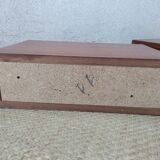 Pair of hanging teak bedside tables