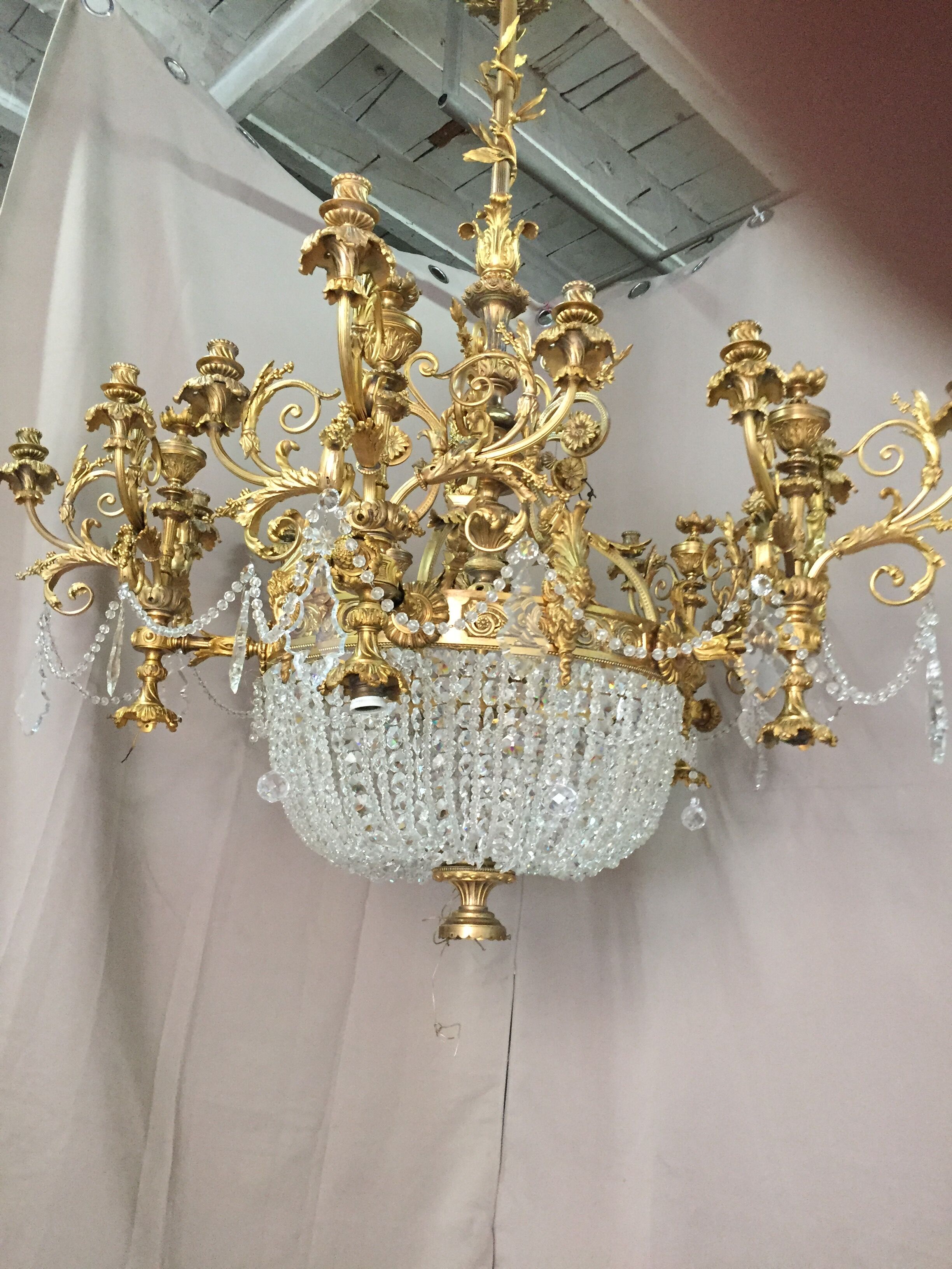 Exceptional Napoleonic ceremonial chandelier lll