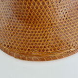 Colonial hat in rattan canning 70s