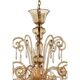 Dark Amber Pagliesco Lively Curls Murano Glass Chandelier by Simoeng for Si