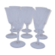 8 glasses of white wine stamped crystal Saint Louis model Cerdanya H 14 cm