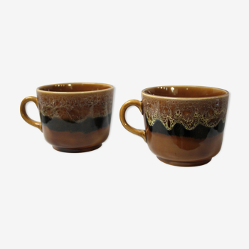 Mugs faïence scandinave (Lot de 2) – circa 70