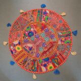Pouf - large Indian round cushion
