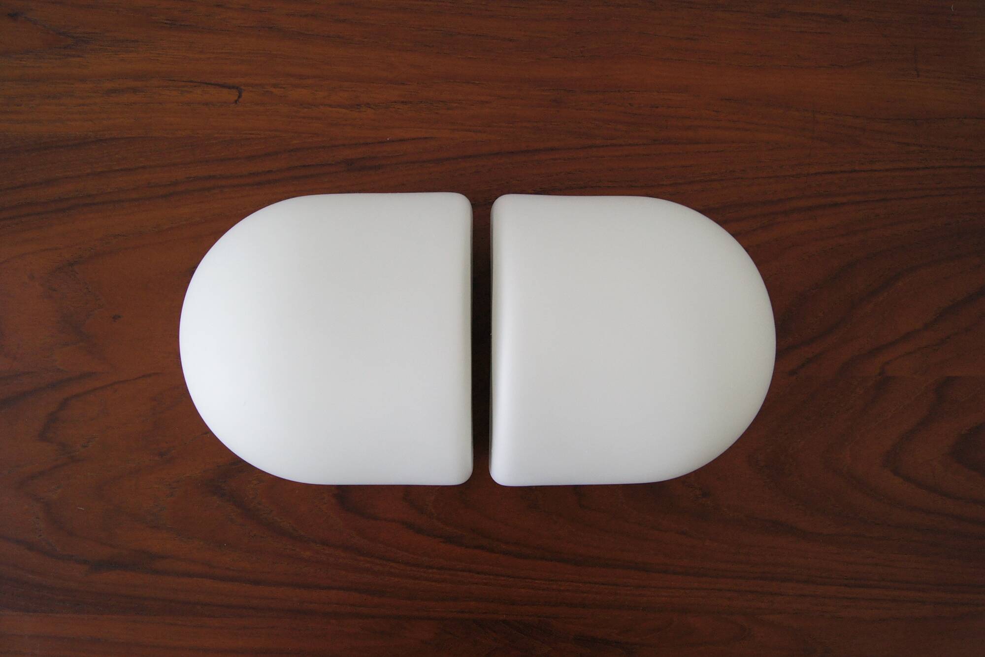 Opaline Wall Lamps by Staff Leuchten, Set of 2