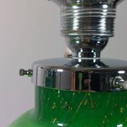 Pair of chrome glass table lamps Ikora WMF Art Deco Karl Wiedmann 1930