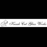 4 chiseled crystal glasses. Berlin Kusak Cut Glass Works.