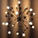 Sputnik XXL chandelier of the 60s-70s chrome metal 20 lamps