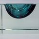 Ashtray Sommerso cubic gray by Seguso, Murano, Italy, 1970