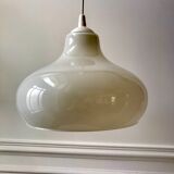 supension en opaline blanche design champignon années 70
