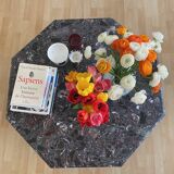 Octagonal marble table