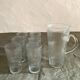 Antique glass orangeade set