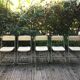 Set of 5 folding chairs 1970 chrome