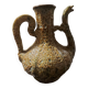 Vase Pichet fat lava emaux miel orange