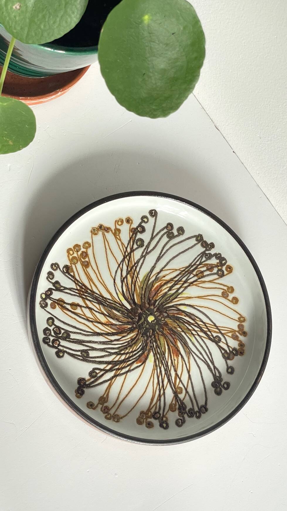 Royal copenhagen ceramic pocket tray by hellen malmer vintage