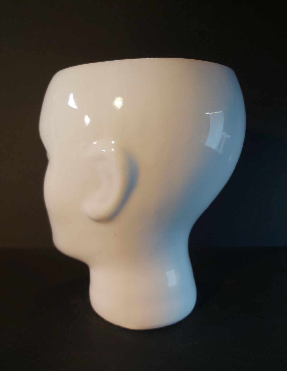 Vase cache-pot tête d'homme from the 70s