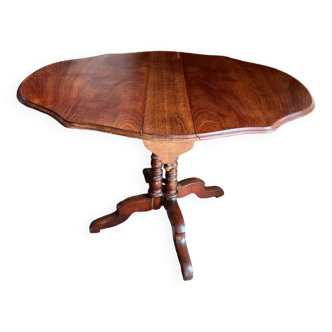 Foldable "violin" side table