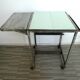 Industrial storage, workshop, in metal and wood, furniture on wheels