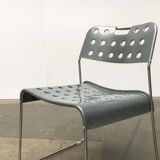 Omkstack Postmodern Chair from the vintage space age by Rodney Kinsman for Bieffeplast