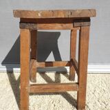 Oak workshop stool with grip