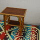Rattan and bamboo vintage 1960, double trap side table