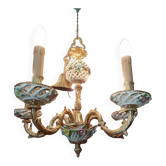 Open porcelain chandelier