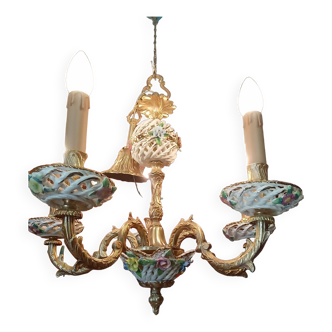 Open porcelain chandelier