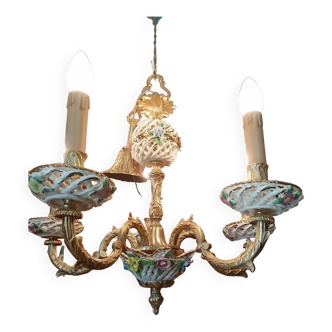 Lustre porcelaine ajoure