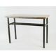 Console, art moderne, acier peint et marbre