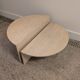Round travertine coffee table, model for Up & Up, Italy, 1970s