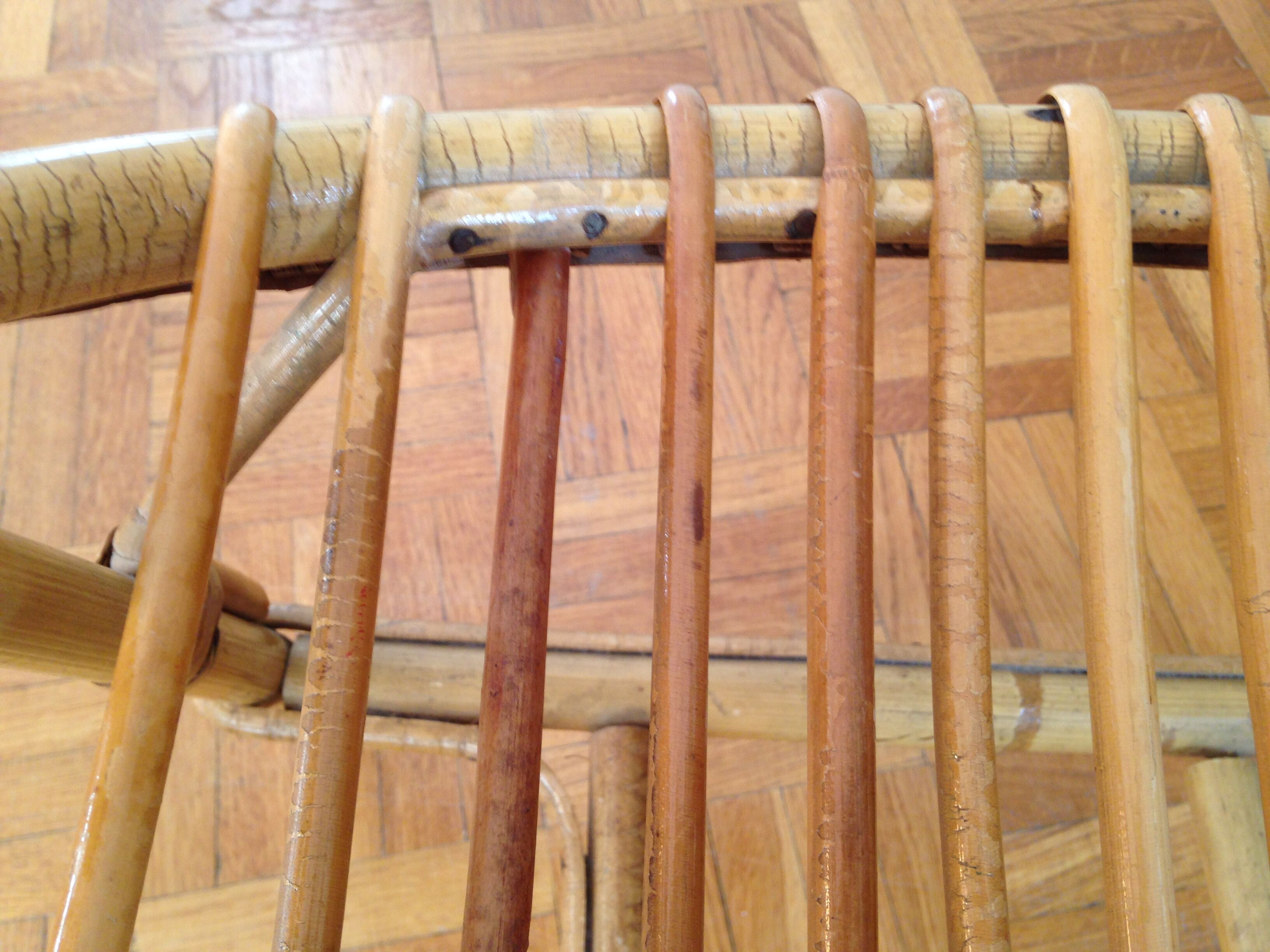 Shell child rattan chair