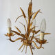 lampe lustre en metal vintage Kogl Hans design 1970 épis de blé