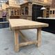 Large farmhouse table in solid oak