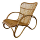Fauteuil vintage en rotin / fauteuil une place / chaise lounge