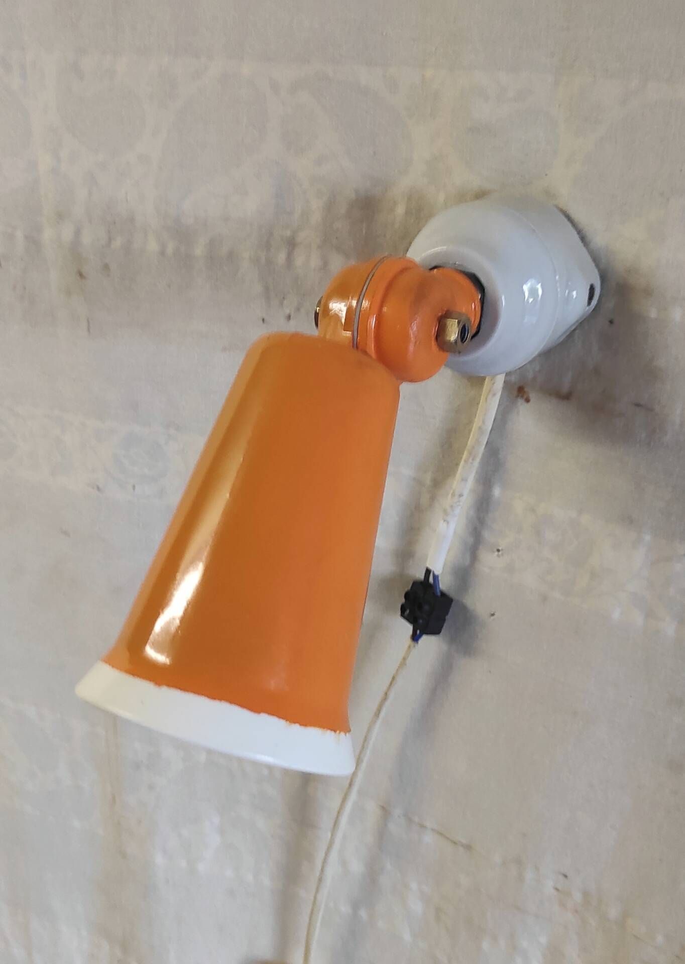 Spotlight by Lita in aluminium and porcelain - mid 20th century.