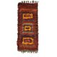 Vintage Turkish Hand-Knotted Wool Cotton Red Kilim Runner Rug 100x248