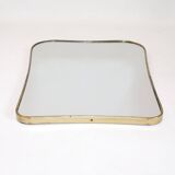 Large Italian mirror from the 1950s, 71x55 cm.