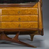 Dressing Table or Console with Mirror by Vittorio Dassi, 1950s
