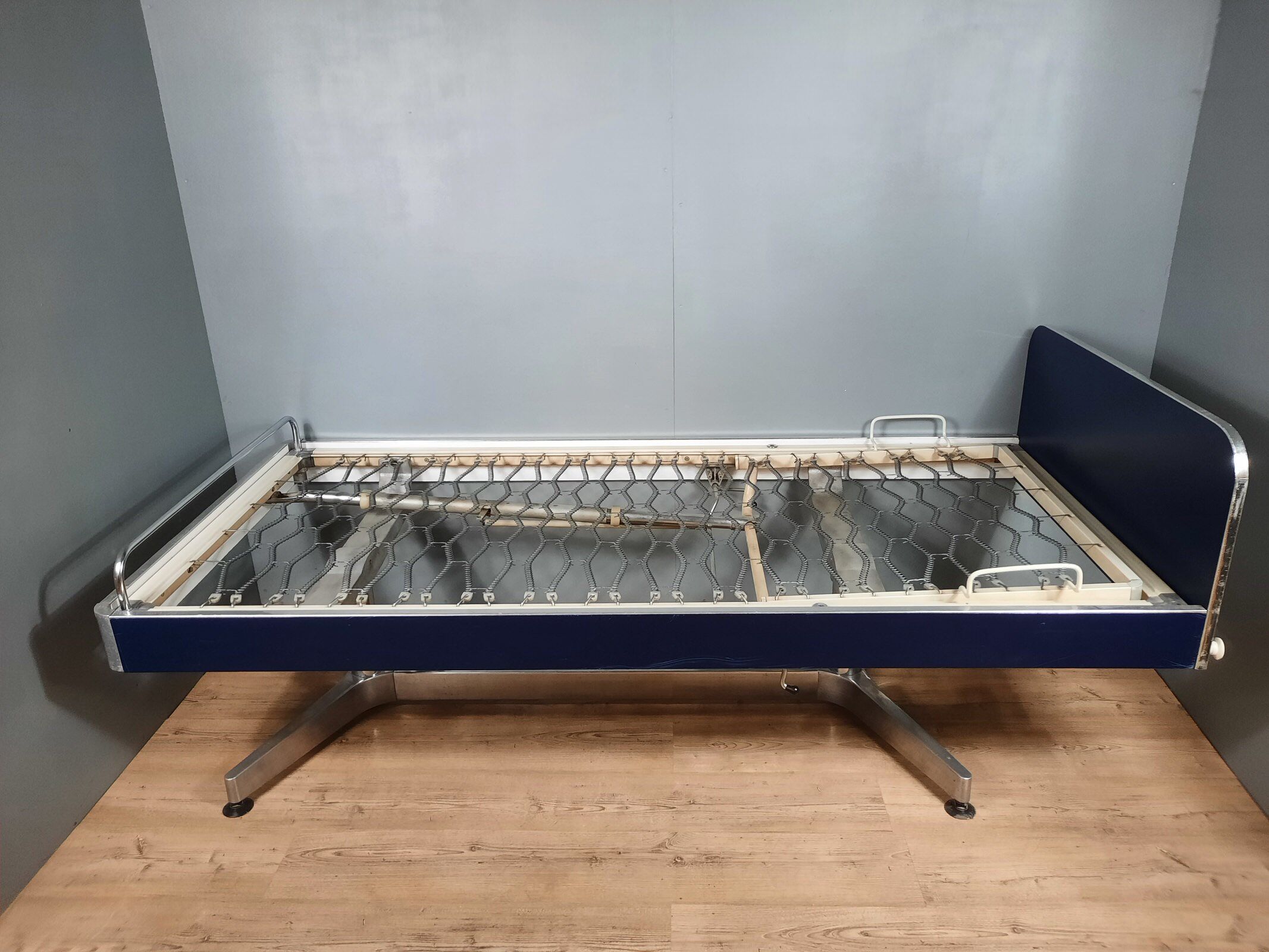 Old vintage hospital bed from the 70s