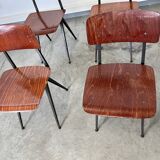 Set of 4 Spinstoel chairs for Marko 60s Netherlands