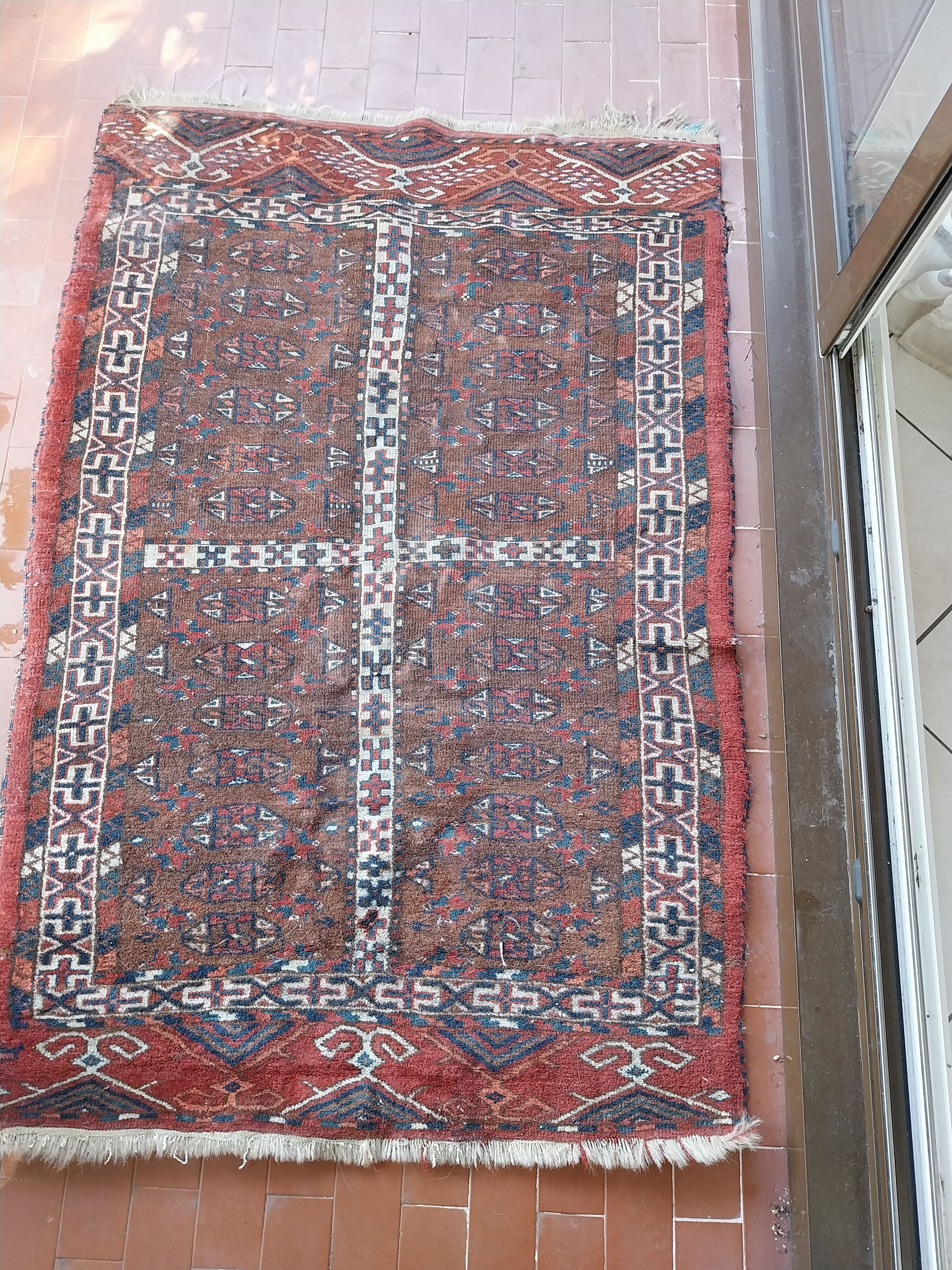 Hand woven bouchara rug
