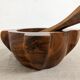 Mortar and its vintage olive wood pestle