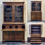 Nineteenth-century English mahogany scriban