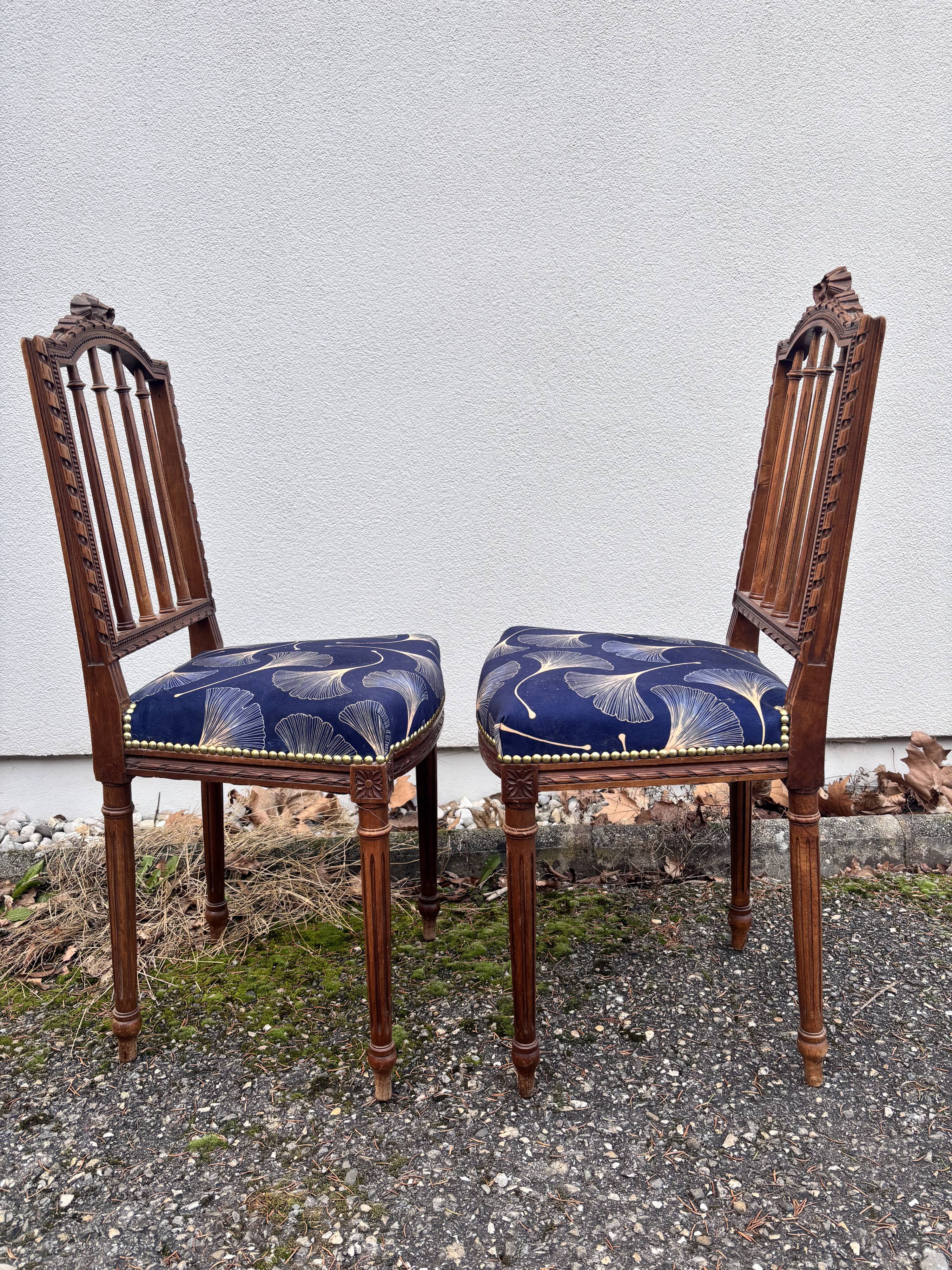 Pair of Louis XVI chairs