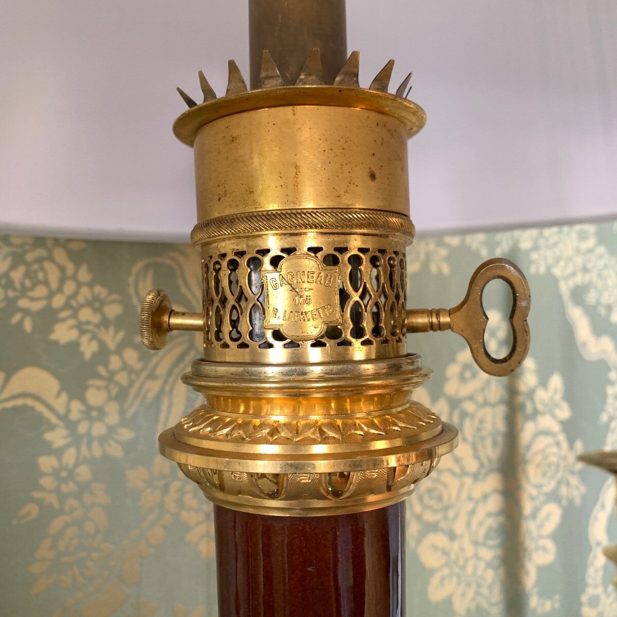 Lamp Sèvres blood of ox of "Charles Ficquenet"