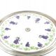 Secession cake stand, porcelain, silver-plated brass, Austria, early 20th century